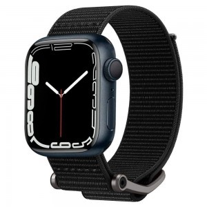 Apple Watch 4/5/6/7/8/SE/Ultra (42/44/45/49mm) Spigen Durapro Flex óraszíj fekete