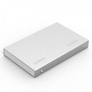 Orico külső ház, tok SSD/HDD 2.5'' SATA III - USB3.0 (ezüst)