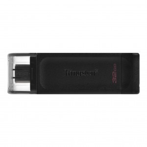 Kingston Datatraveler 70, 32Gb, USB Type-C Pendrive, Fekete (DT70/32GB)