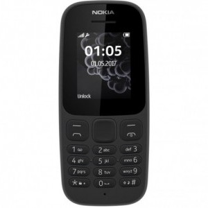 Nokia 105 (2019) Mobiltelefon Fekete + Telekom Domino Quick Sim