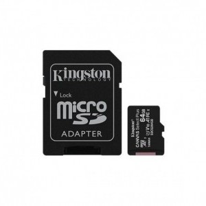 Kingston Canvas Select Plus MicroSDXC 64GB (Class 10), UHS-I Memóriakártya Adapterrel (SDCS2/64GB)