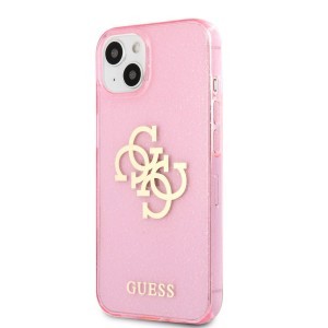 iPhone 13 Mini Guess GUHCP13SPCUGL4GPI Big 4G Glitter tok pink