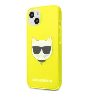 iPhone 13 Karl Lagerfeld KLHCP13MCHTRY TPU Choupette Head tok Fluo Yellow