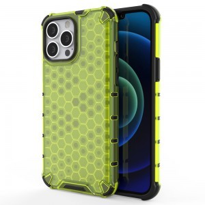 iPhone 13 Pro Max Honeycomb armor TPU tok zöld
