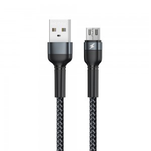 Remax Jany USB - micro USB 2.4A kábel 1m fekte