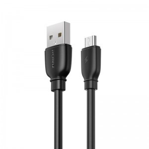 USB - Micro USB kábel 2.4A 1M fekete Remax Suji Pro