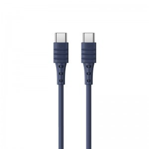 Remax Zeron USB Type-C - USB Type-C 65W kábel 1m kék