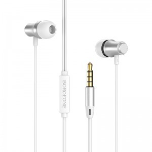 Borofone Gratified BM29 fülhallgató mikrofonnal fehér