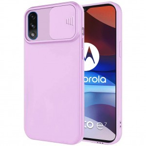 Motorola Moto E7 Power Nexeri Szilikon tok kameralencse védővel lila