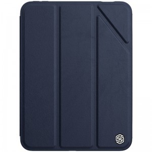 iPad Mini 6 2021 Nillkin Bevel Környezetbarát Bőr Tok Midnight Blue