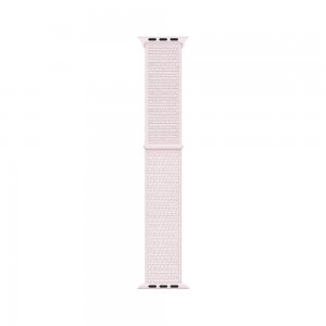 Apple Watch 4/5/6/7/SE (38/40/41mm) nylon óraszíj gyöngy rózsaszín színű Alphajack