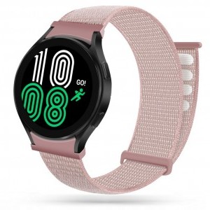 Samsung Galaxy Watch 4 40 / 42 / 44 / 46 mm Tech-Protect Nylon szíj pearl pink