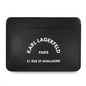 MacBook Air / Pro Karl Lagerfeld bőr RSG logo tok (KLCS133RSGSFBK)