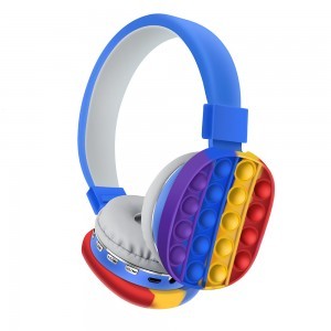 Gjby Vezeték nélküli Bluetooth fejhallgató Pop It Kék