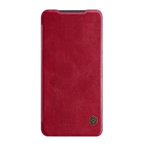 Samsung A51 5G Nillkin Qin bőr fliptok piros