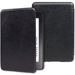 Amazon Kindle Paperwhite 3 / 2 / 1 Leatherette Book tok fekete