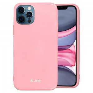 iPhone 13 Pro Max Jelly szilikon tok világos rózsaszín