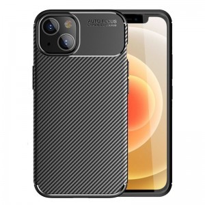iPhone 13 Pro Vennus karbon szilikon tok fekete karbon minta