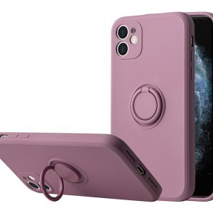 iPhone 11 Vennus szilikon tok hátlapi gyűrűvel lila