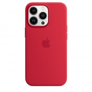 iPhone 13 Pro szilikontok (PRODUCT)RED (MM2L3ZM/A) Apple gyári MagSafe-rögzítésű