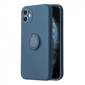 iPhone 13 Pro Vennus szilikon tok hátlapi gyűrűvel kék