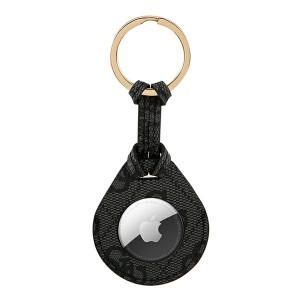 Guess Metal Logo Apple Airtag tok kulcstartóra szürke