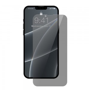 iPhone 13 Pro / iPhone 13 Baseus 0,3mm Anti Spy Glass kijelzővédő üvegfólia adatvédelmi szűrővel (SGBL020702)