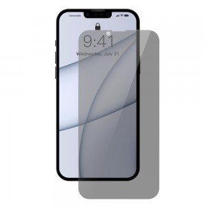 iPhone 13 Pro Max Baseus 0,3mm Anti Spy Glass kijelzővédő üvegfólia adatvédelmi szűrővel (SGBL020802)