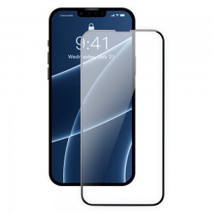 iPhone 13 mini Baseus 0,3mm Full Screen Glass 2x kijelzővédő üvegfólia fekete kerettel (SGQP010001)