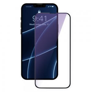 iPhone 13 Mini Baseus Anti Blue Light 2x kijelzővédő üvegfólia 0,3 mm-es fekete kerettel (SGQP010301)