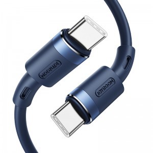 Joyroom USB Type C - USB Type C kábel 3A 1.8m kék