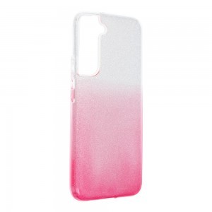 Samsung Galaxy S22 Forcell Shining tok átlátszó/rózsaszín