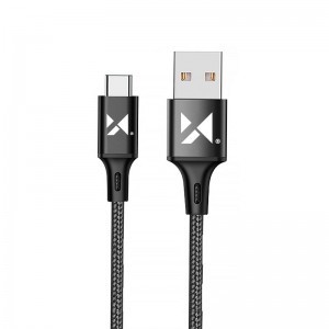Wozinsky USB - USB Type-C 2.4A 2m kábel fekete (WUC-C2B)