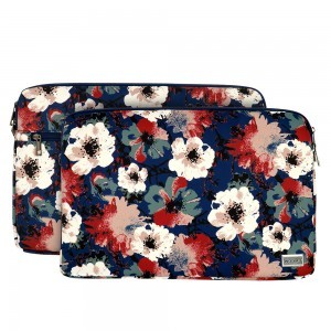 Wonder Sleeve laptop táska 13-14'' kék virágmintás