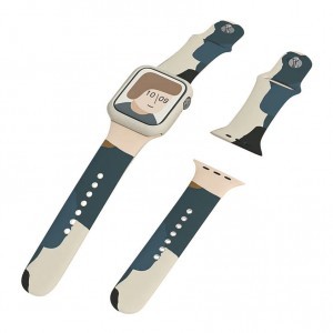 Apple Watch 4/5/6/7/8/SE/Ultra (42/44/45/49mm) Moro Szilikon óraszíj terepmintás design 4