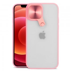 iPhone 12 Tel Protect Cyclops tok világos rózsaszín
