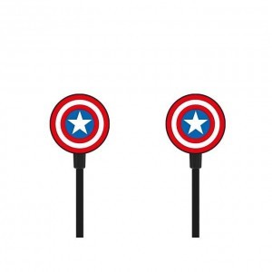 Marvel Amerika kapitány Vezetékes Fülhallgató Gyerekeknek Több Színű 3.5mm jack