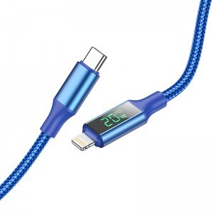 Borofone BU32 Exclusive USB Type-C - Lightning kábel PD 20W 1,2m kék