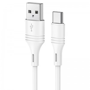 Borofone BX43 Cooljoy USB - USB Type-C 3A kábel 1m fehér
