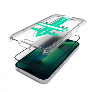 iPhone 13/13 Pro Next One Screen Protector All-rounder kijelzővédő üvegfólia fekete kerettel (IPH-6.1-2021-ALR)