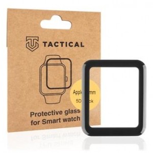 Apple Watch 7 41mm Tactical Glass Shield 5D kijelzővédő üvegfólia fekete