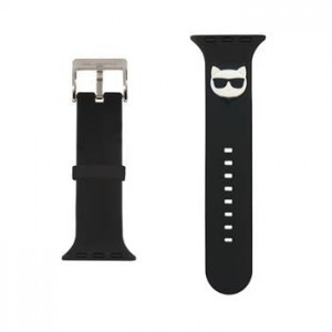 Apple Watch 38/40 mm Karl Lagerfeld Choupette Head óraszíj fekete