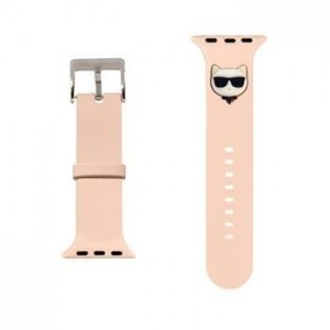 Apple Watch 38/40 mm Karl Lagerfeld Choupette Head óraszíj rózsaszín