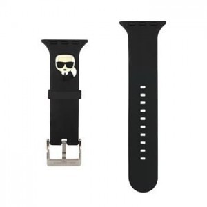 Apple Watch 42/44 mm Karl Lagerfeld Karl Head óraszíj fekete (KLAWLSLKK)