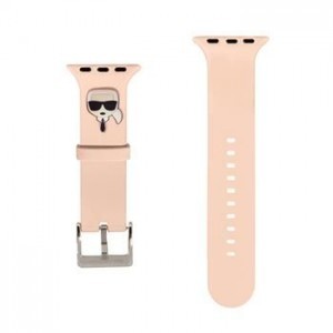 Apple Watch 42/44/45 mm Karl Lagerfeld Karl Head óraszíj rózsaszín