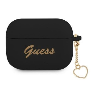 Guess Silicone Charm GUAPLSCHSK AirPods Pro 1/2 tok fekete