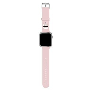 Apple Watch 38/ 40/ 41mm Karl Lagerfeld KLAWMSLKP Karl Head óraszíj pink (KLAWMSLKP)