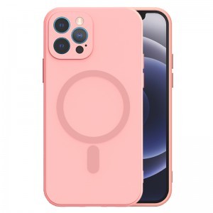 iPhone 11 TEL PROTECT MagSilicone tok világos rózsaszín