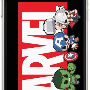 iPhone 13 Pro Max Marvel logós tok fekete