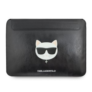 Karl Lagerfeld Choupette Head Embossed Sleeve Macbook tok 13/ 14'' fekete (KLCS14CHBK)